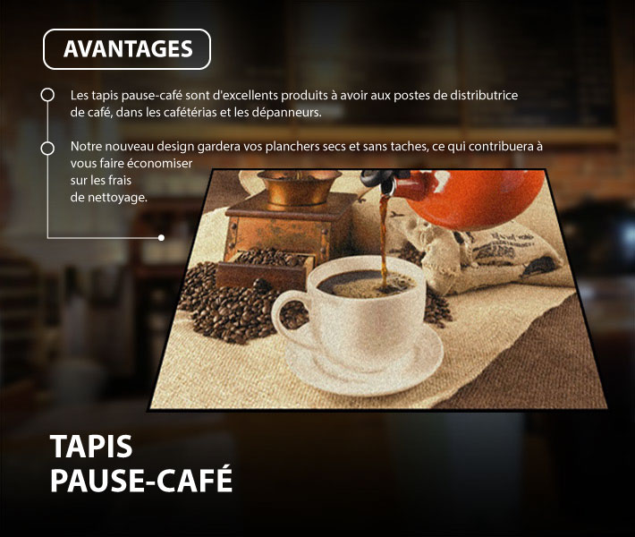 Image de tapis de plancher pause-café