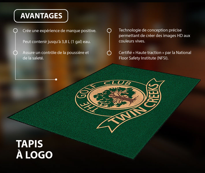 Tapis de plancher logo