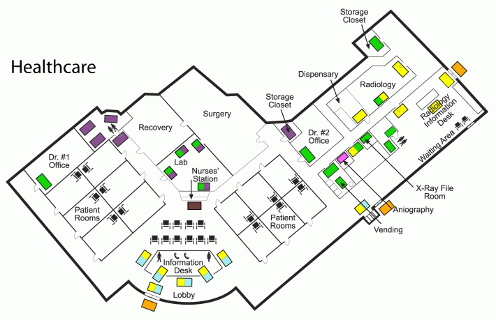 health care mat map